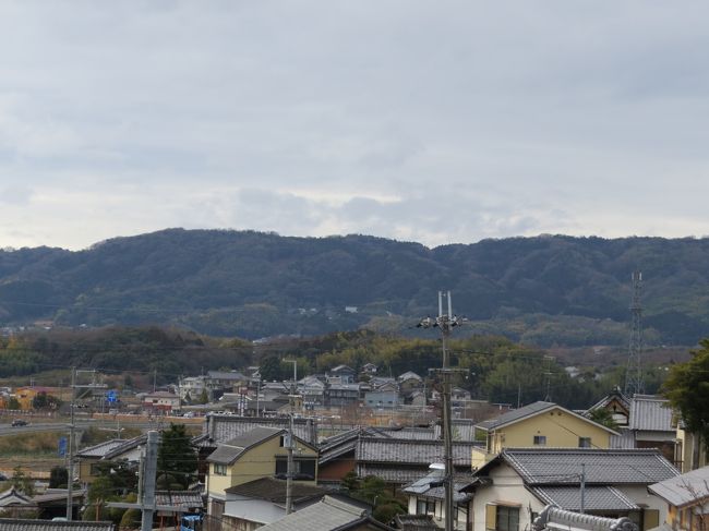 遠くに矢田丘陵にある矢田寺も見えます<br /><br />
