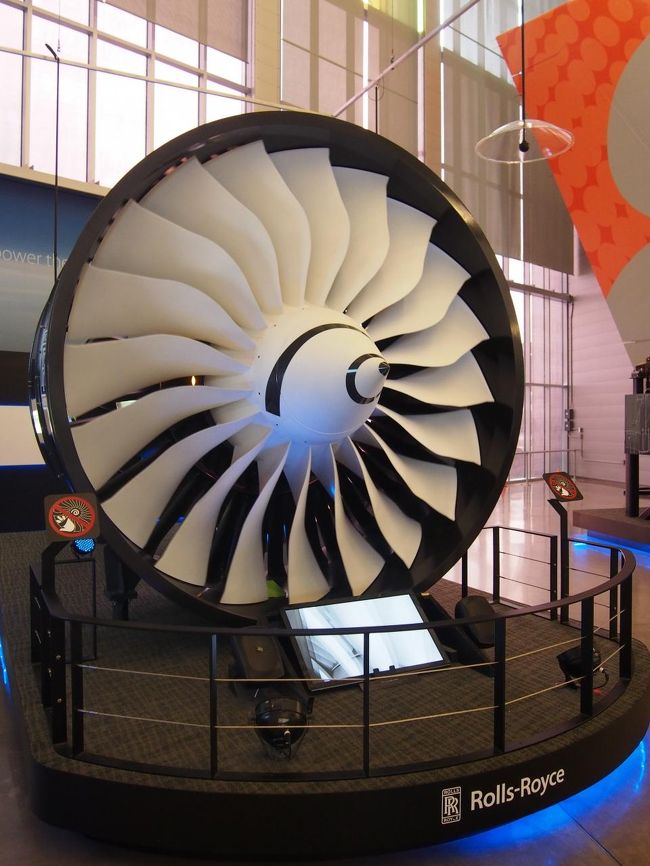 787のロールスロイス社エンジン。<br />ANAが使ってるやつですね。