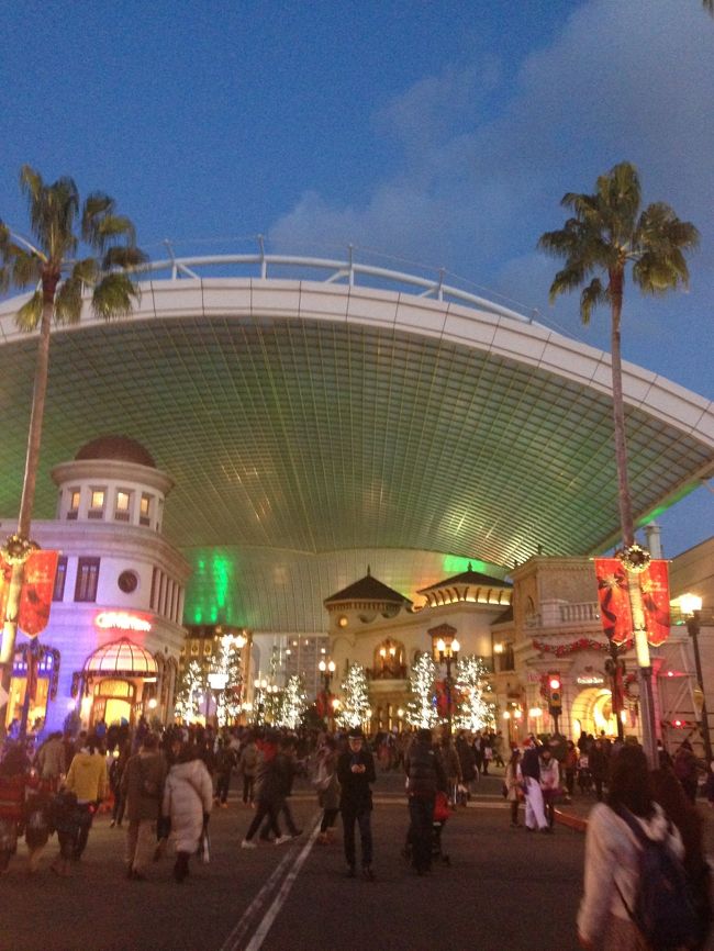 ハリーポッター・アンド・ザ・フォービドゥン・ジャーニーで<br />ふらふらになったので、夜のパーク内を楽しんでます。