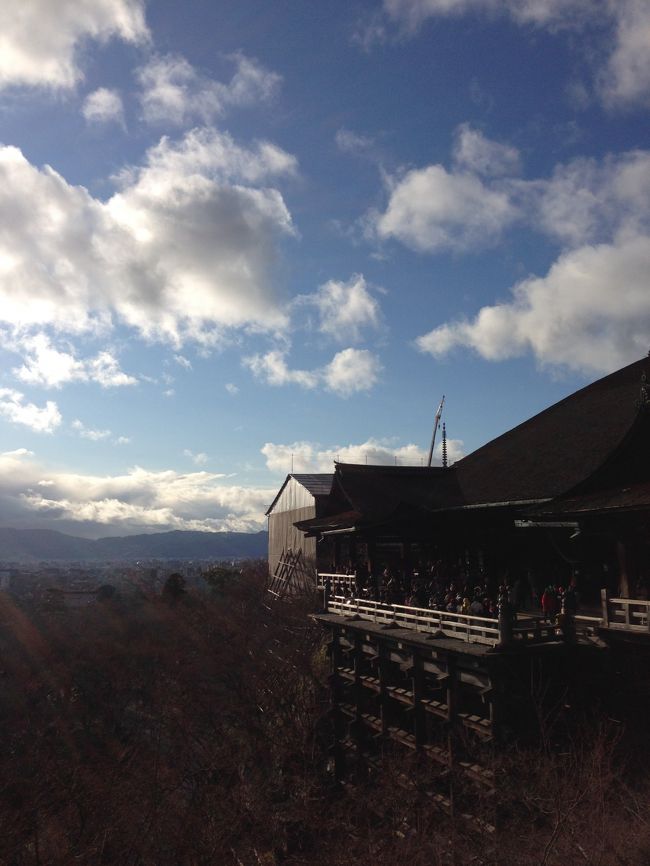 清水の舞台。やはりテンションあがります。
