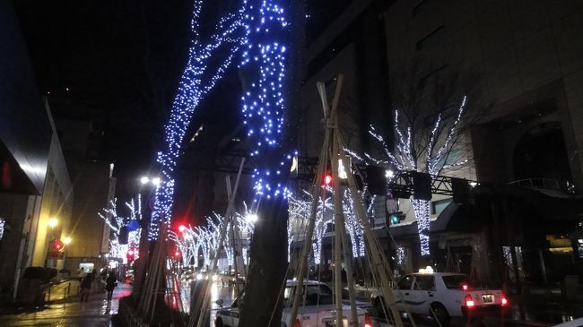 香林坊のイルミネーション。