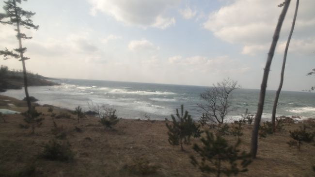 途中、日本海の絶景を楽しみながら