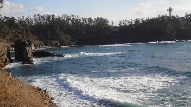 するとすぐに東尋坊のタワーが見えました。<br />せっかくだから行っちゃいますか！