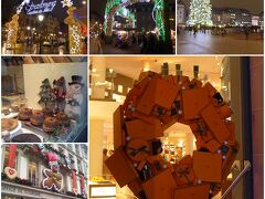 街中右も左もクリスマスだらけ
あのエルメスでさえ、オレンジボックスでリースを作り、ディスプレイ。

ストラスブールは意外とお店もレストランもデパートも充実していました。
パリほど人は多くないし、○国の方も少ないし、とっても気に入りました。
買い物好きの父に頼まれたお土産（Parabootやセントジェームス）も買おうと思えばストラスブールで全部買うちゃう位でした。
