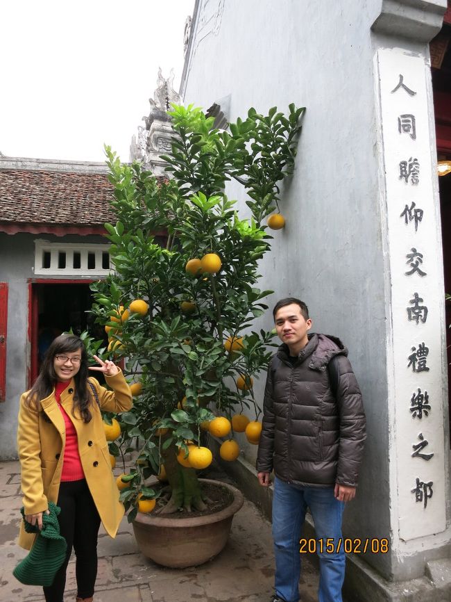 あんちゃんのBFグエンさんも一緒に案内してくれました。<br />ハノイのグレープフルーツは大きくてとてもおいしい。<br />昔から栽培されているみたいです。