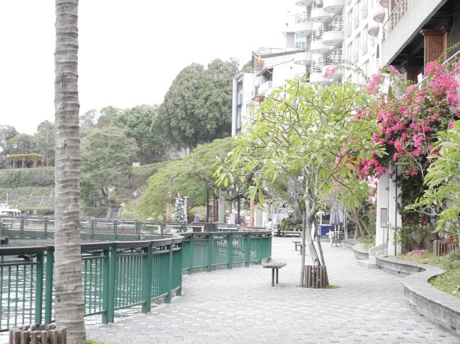 朝ごはんはホテルからこはんを見ながら。