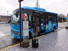 ＜JR魚津駅前バス停＞
海の駅蜃気楼を12時08分に出る魚津市民バスに乗り、JR魚津駅前で下車。12時16分着。
