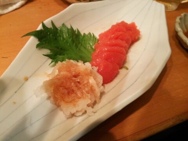 最後は辛子明太子。<br /><br />私、この店、気に入った〜〜〜〜〜心地よいの。今度は、もっとお腹をすかせて来よう。<br /> <br />78歳の大将、ずっと、元気で頑張って！