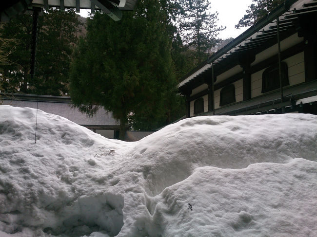 入場券を買って、さぁ行こう！高く積もった雪。<br /><br />シートで、この先もお庭などがみえにくかった。それほど雪が深いんだなあ。