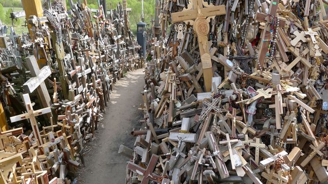 推定５万本以上ということだけど、実際のところ数なんて分かりっこない。<br /><br />朽ちている十字架もあれば、新たに加わったものまで様々。基本的には日々どんどん十字架が増えているので、計測はまず不可能だろう。