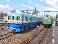 北熊本駅にて。

これは「南海電鉄車輛」ですね。