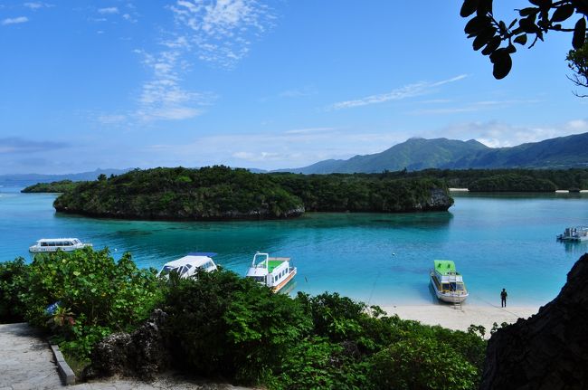 高い所から<br />綺麗な青ですね。