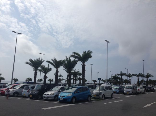 空港でてすぐ　駐車場でした。<br />羽田とは大違いですね〜