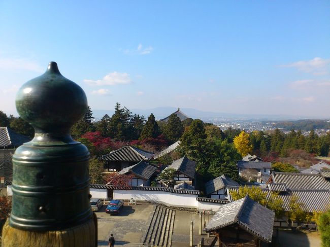 二月堂舞台からの西方面を撮影。