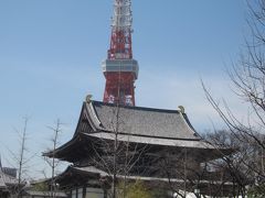 正面には大殿。増上寺の本堂です。
昭和49年に再建された浄土宗大本山の念仏の根本道場です。室町期の阿弥陀如来、脇仏に法然上人像、善導大師像がまつられているそうですが、この日はお葬式が行われていましたので、近くに行くのは遠慮させていただきました。