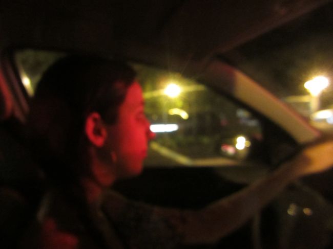 夜は姪っ子ちゃんに運転を任せて