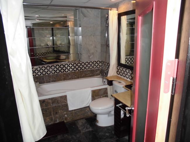 お湯を湯ぶねに十分貯める事ができました。