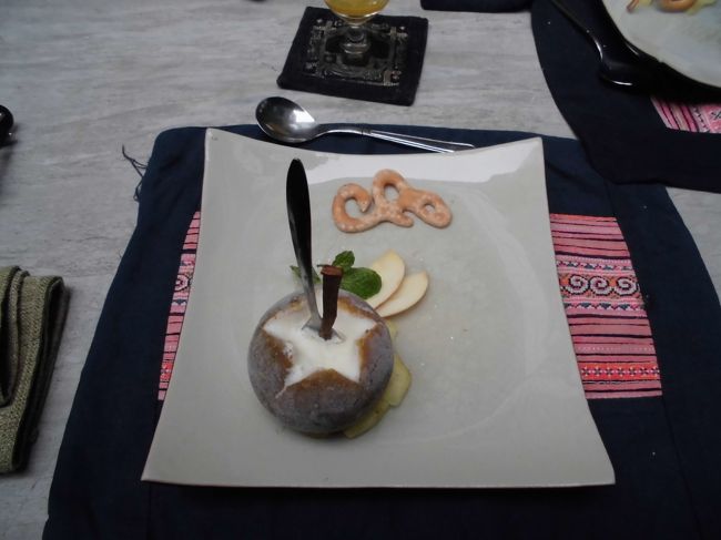 デザート<br />グリーンタンジュリンのソルベ（シャーベット）<br />オレンジの味が生きています。