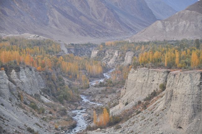 前回秋に来たときの同じ場所の写真。<br />紅葉が綺麗だった。<br /><br />2012年二回目のフンザ<br />http://4travel.jp/travelogue/10724133<br /><br />2011年一回目のフンザ<br />http://4travel.jp/travelogue/10613208