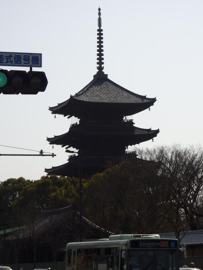 国宝である五重塔も見えます。
