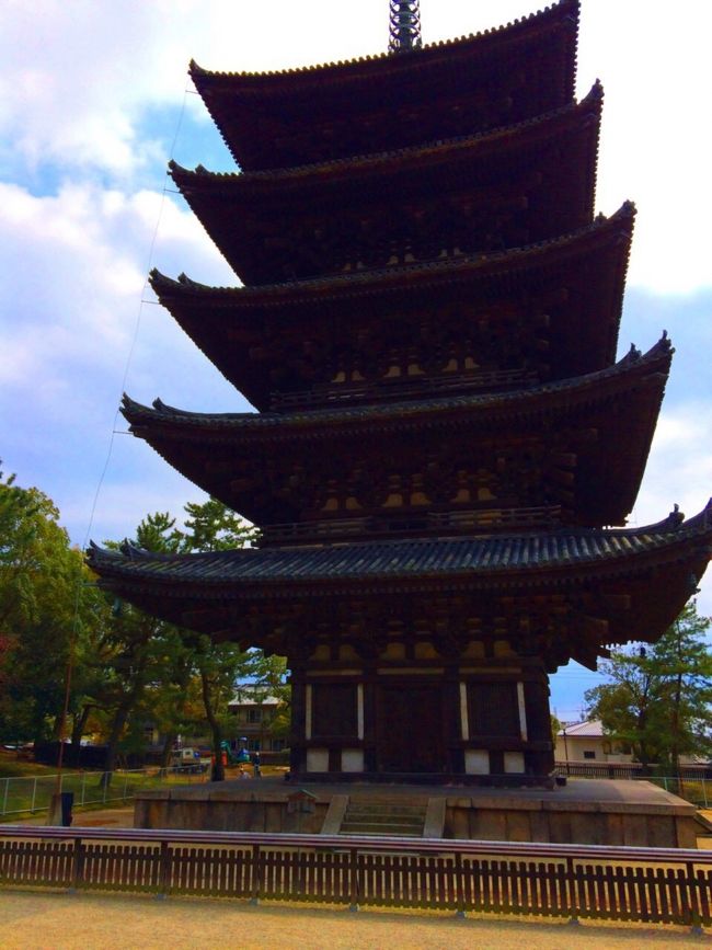 奈良って中学の修学旅行以来。全てが新鮮。<br />まず興福寺。