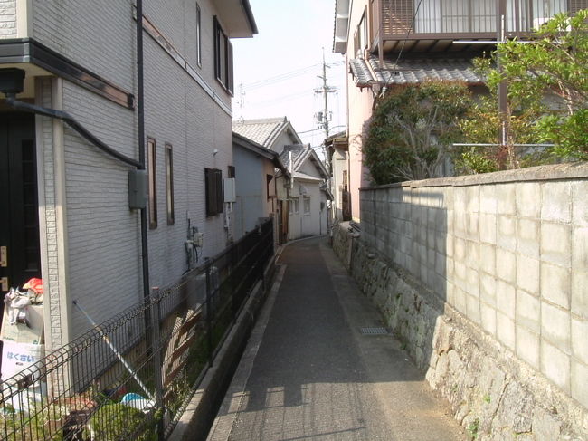 田原の里への道<br /><br />左に曲がった道の様子。