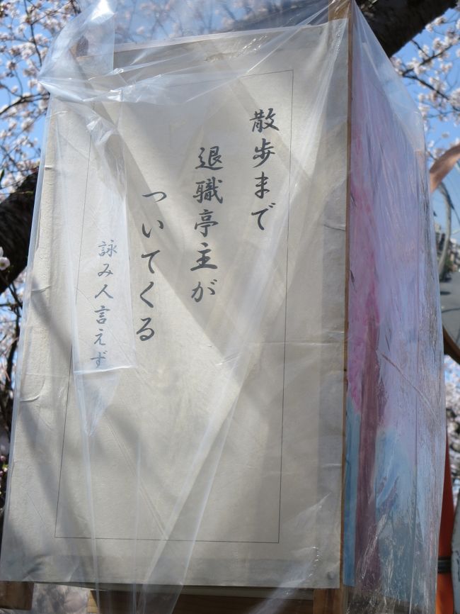 道沿いには、絵が描かれた燈籠があって、俳句や短歌など、それぞれ書かれています。<br /><br />私が、思わずくすっと笑ってしまった１句（笑）。