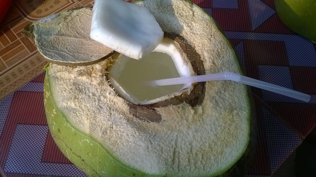 ココナツジュースがうまかったです。