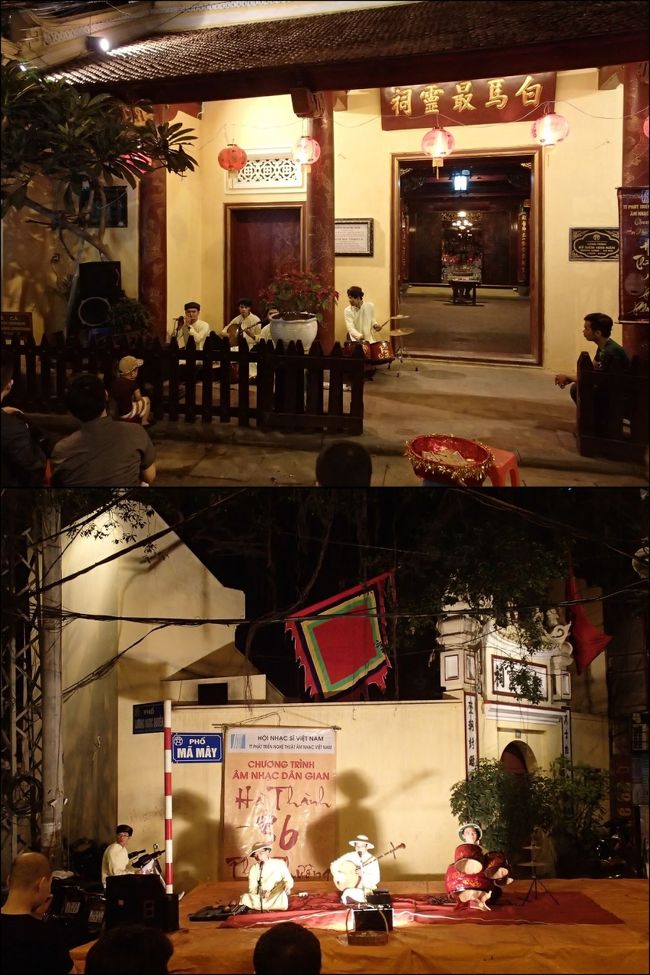 あちらこちらで、街頭ライブ（？）も行われています。<br />