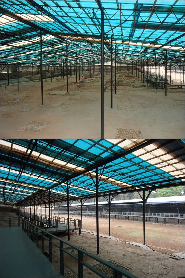 さて、いったんこの敷地を離れ道を渡った向かい側に移動します。そこに、ホアンジエウ18番遺跡というものがあります。まさしく「跡」を見るだけなので、ほえ〜〜ってな感じで眺めるだけです。<br />