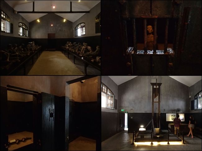 結構生々しいお人形さんたち。ギロチン台も展示されています。<br />