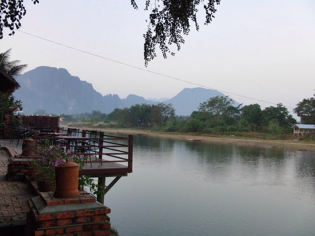 ホテルからのナムソン川の景色です。