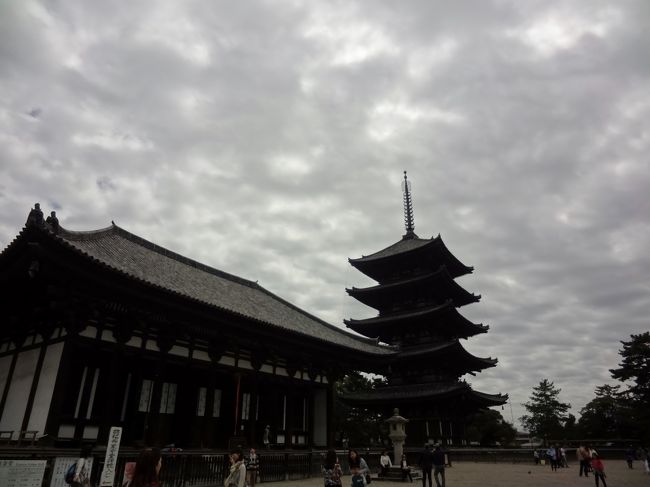 奈良公園を抜けて次は興福寺です。