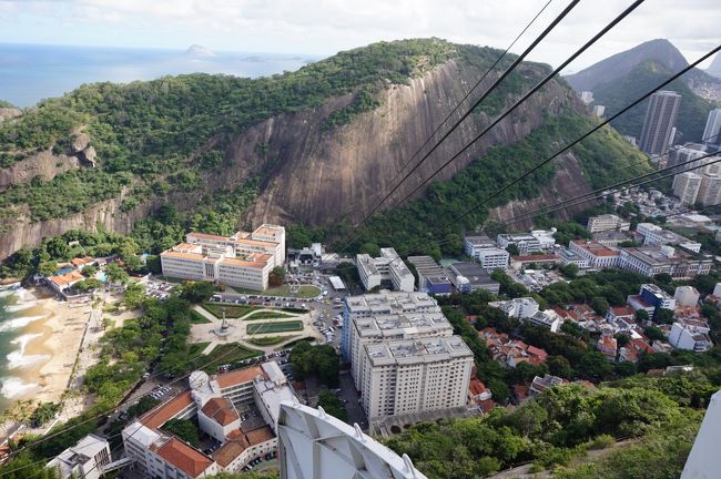 手前の岩山、その奥にも岩山・・リオはこのような岩山がいくつも突出た地形の中に発展した街なのです。