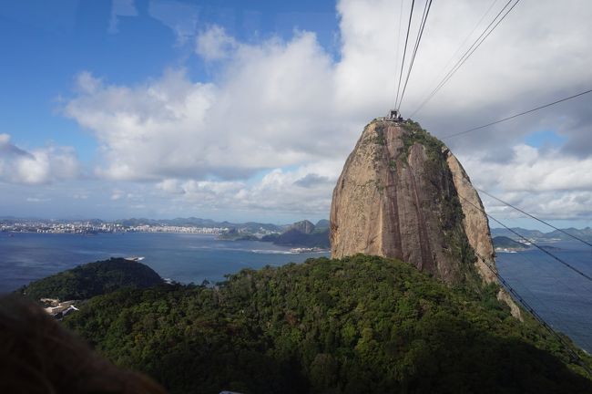 ２つ目のロープウェイを乗り継いで、先にあるあの岩山山頂を目指します。