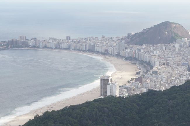 コパカバーナ・ビーチをズームアップ。