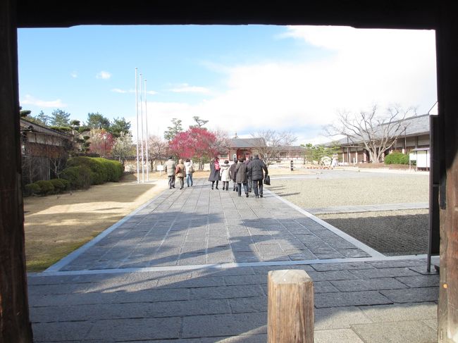 　門から玄奘三蔵院伽藍を眺める