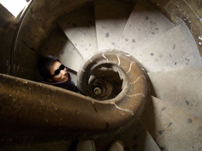 別のとうもろこしから下る。どこにでもある落書きだが、残念ながらこのとうもろこしにも結構あった。