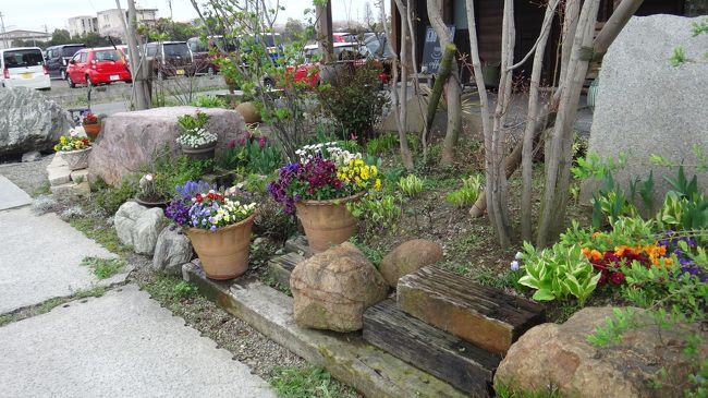 お花が賑やかに