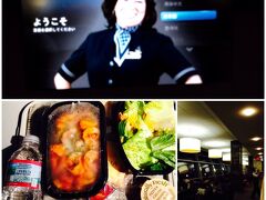 ＡＡ....だけでなく、通常、米国キャリアのアテンダントの酷いこと、ひどい事....。

画面に映る目の前の写真さえこのおばちゃん....。普通はモデルとか清潔感のある方を使うでしょうに.......おっと、米国内に入ったらこんな事口が裂けても言えません...な....。

また私が座る列を担当されたアテンダントも....推定年齢６０歳後半から７０歳前後と思われるヨボヨボの老婆でした（その老体ぶりがショッキングだったんで写真撮ろうと思ったんですが、訴えられても困るんで止めました.....）。

腰が曲がって背が低いので、大声出してお客様方に荷物入れの扉を閉めさせる有様....。

でも　これって本当の非常時には....やっぱ.....ヤバイでしょう....。