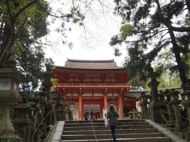 少し歩くと、左側に南門があります。