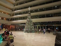 「マリーナベイサンズ」のクリスマスツリー。大きいな！。