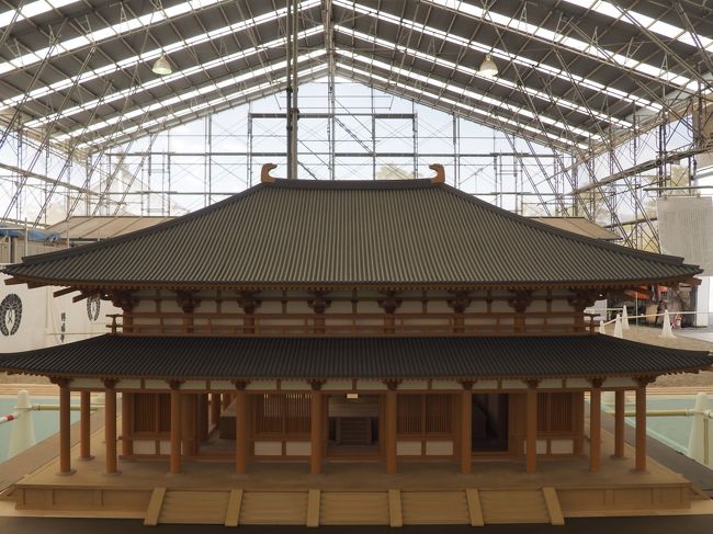 中金堂の模型、正面からです。