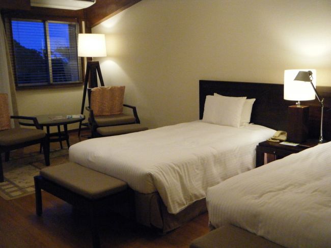 夕食が済んで、部屋でまったりします。