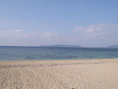 フサキビーチからの眺め。
綺麗な砂浜です。