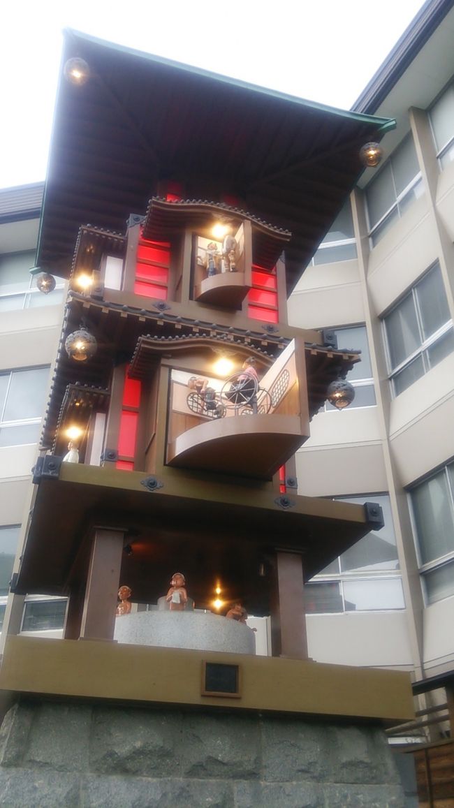 ちょうど8時のからくり時計が動き出した！