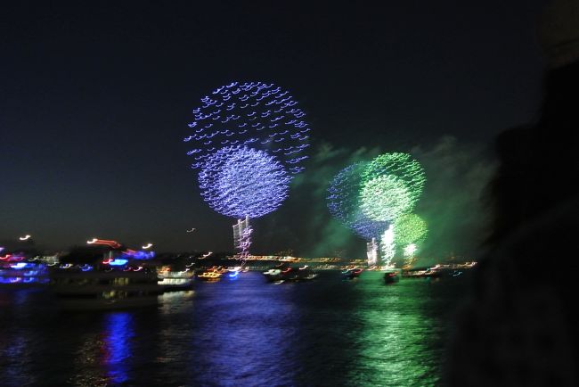 花火が始まりました！