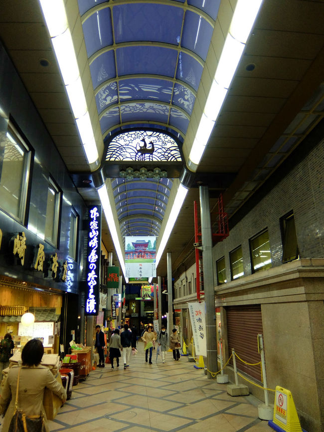 雨のせいなのか　人通りも少なく感じます。<br /><br />　雨なので　アーケイドのある<br /><br />　もちいどの商店街に入り込んできたのです。