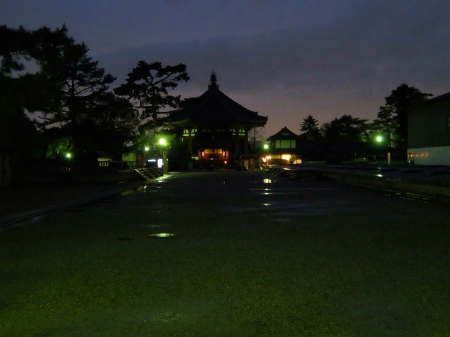 お馴染み　南円堂、、<br /><br />　　しのつく雨<br /><br />　　　一応は見たのだから<br /><br />　　　　良いだろう、、宿へ　戻る