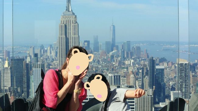 キャー　高ーい！とか騒いで